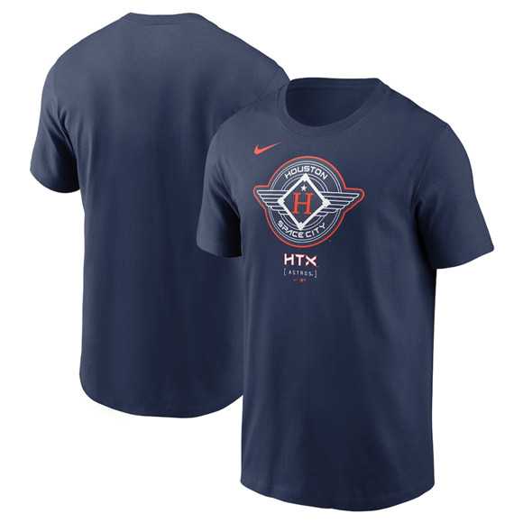Men's Houston Astros Navy 2025 City Connect Logo T-Shirt,We sell and wholesale Men's Houston Astros Navy 2025 City Connect Logo T-Shirt on line form chian!